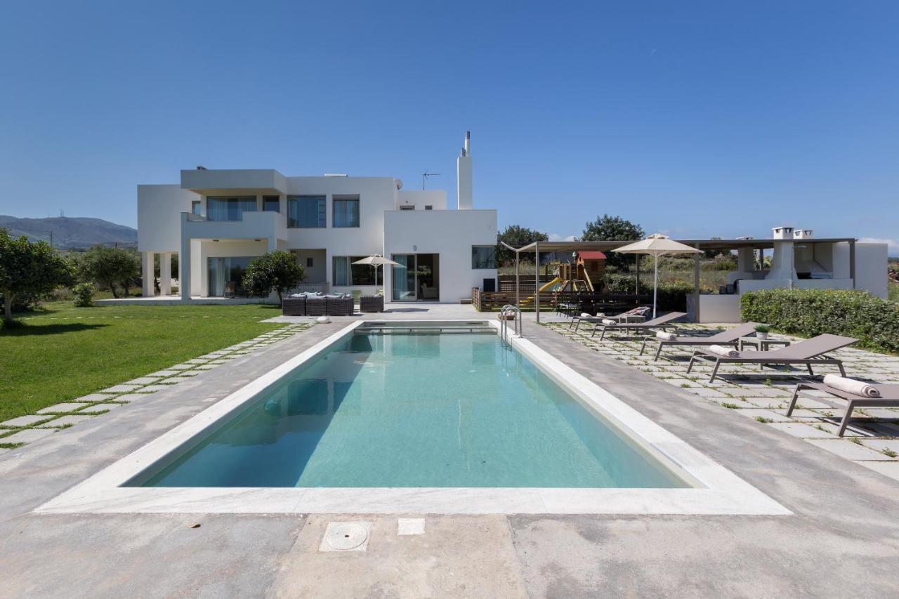 Lux Villa Mia With Heated Pool, 2Km To Beach & Childrens Area! Mikro Metochi Luaran gambar