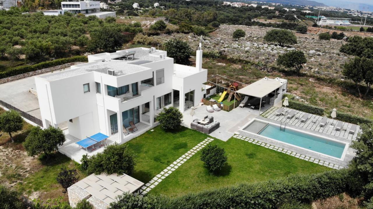 Lux Villa Mia With Heated Pool, 2Km To Beach & Childrens Area! Mikro Metochi Luaran gambar
