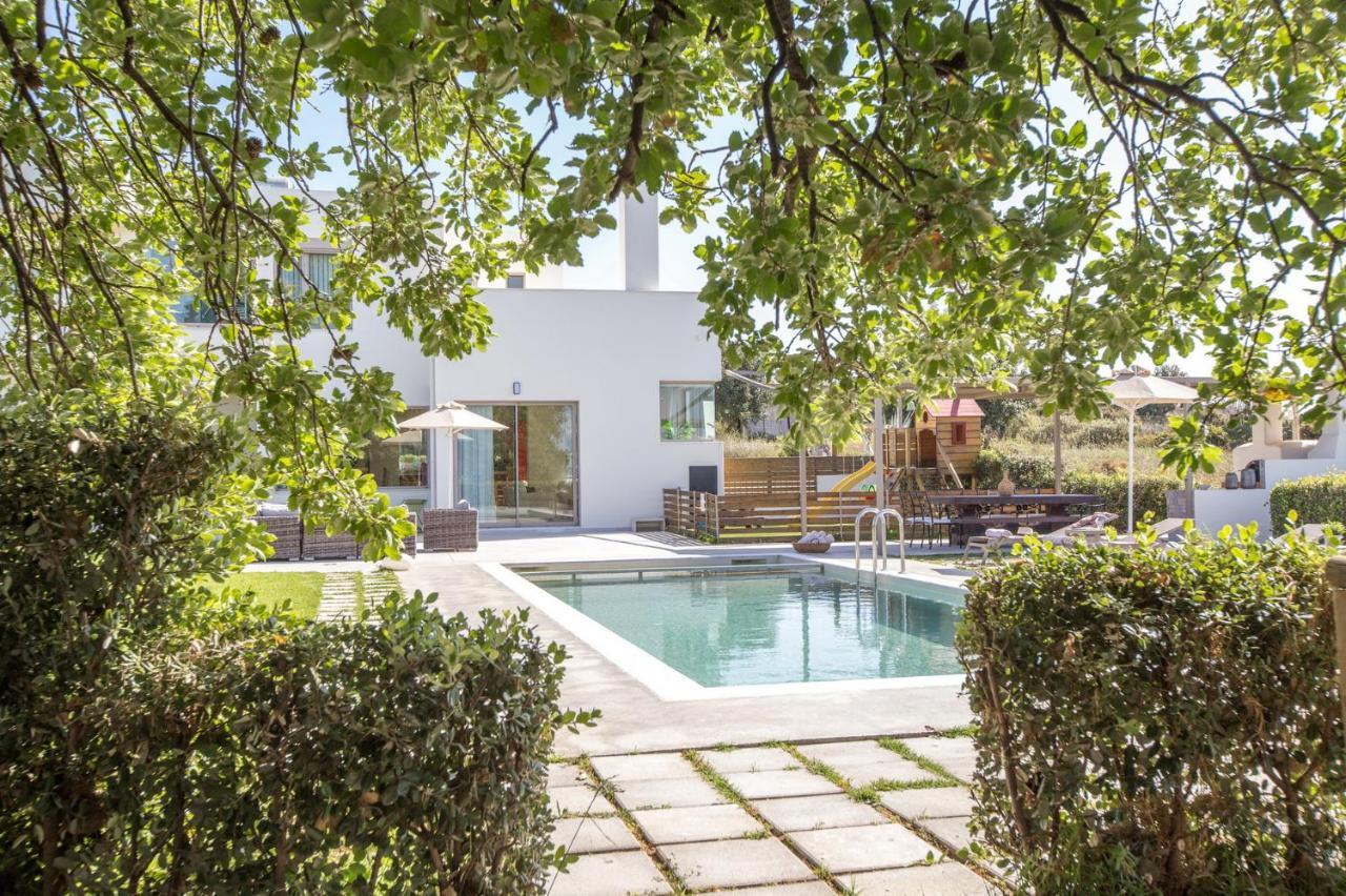 Lux Villa Mia With Heated Pool, 2Km To Beach & Childrens Area! Mikro Metochi Luaran gambar