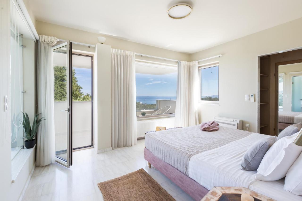 Lux Villa Mia With Heated Pool, 2Km To Beach & Childrens Area! Mikro Metochi Luaran gambar