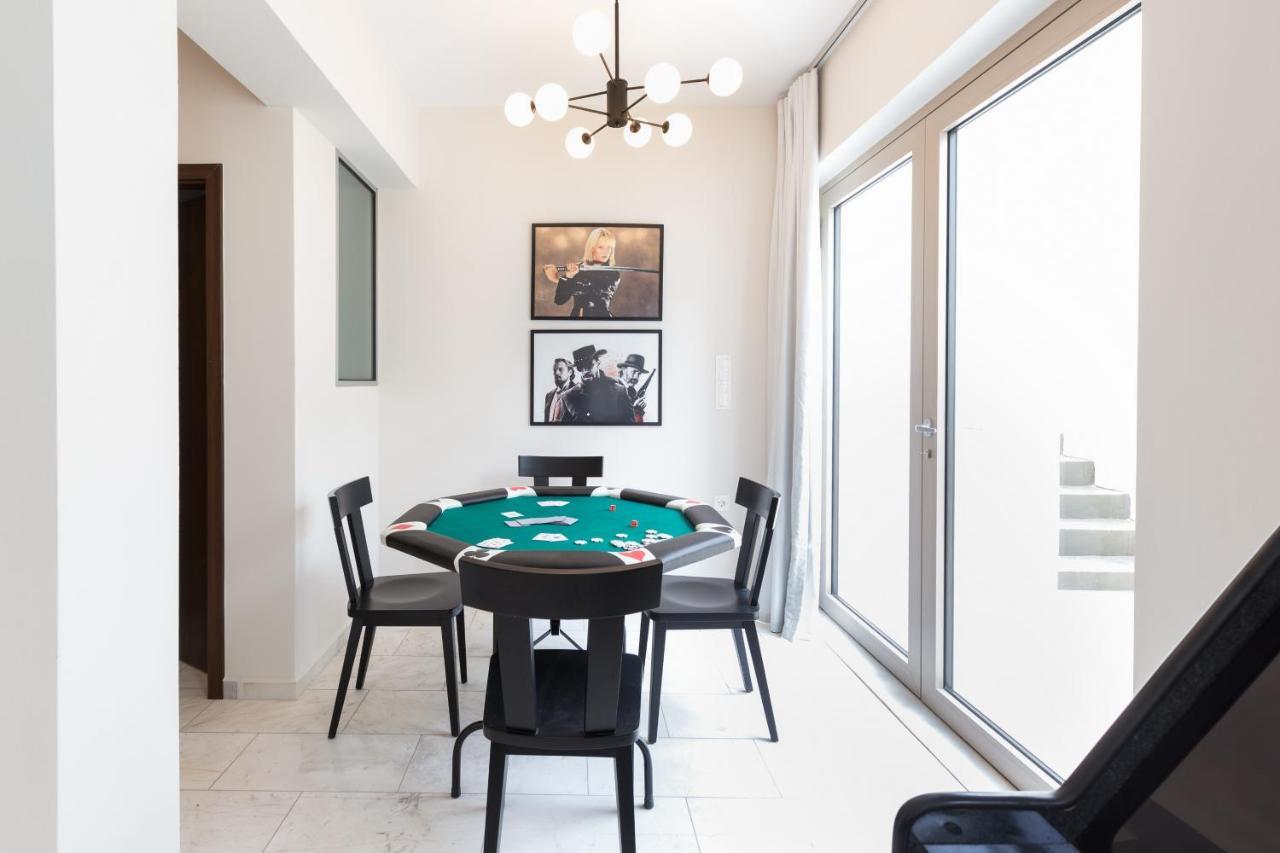 Lux Villa Mia With Heated Pool, 2Km To Beach & Childrens Area! Mikro Metochi Luaran gambar